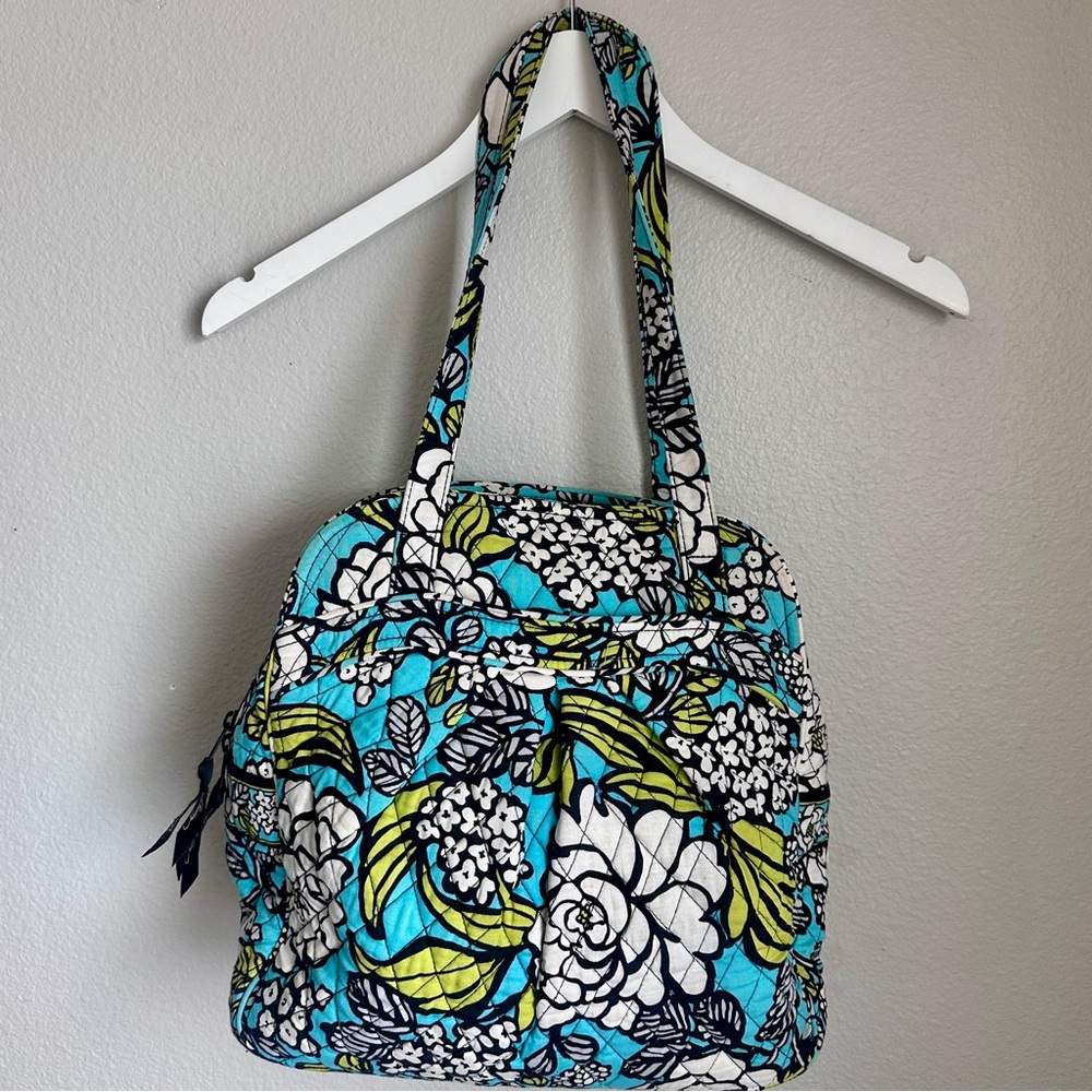 Vera Bradley Sweet Pleat Tote Island Blooms Retired Quilted Floral Bag